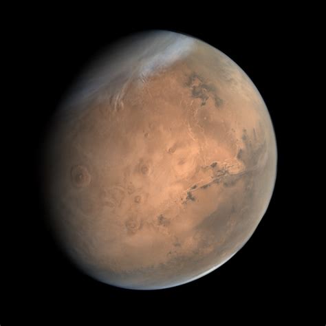 True-color image of Mars acquired by India's Mars Orbiter Mission : r/space