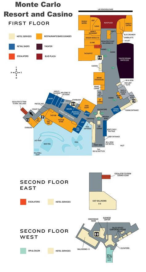 Las Vegas Monte Carlo hotel map