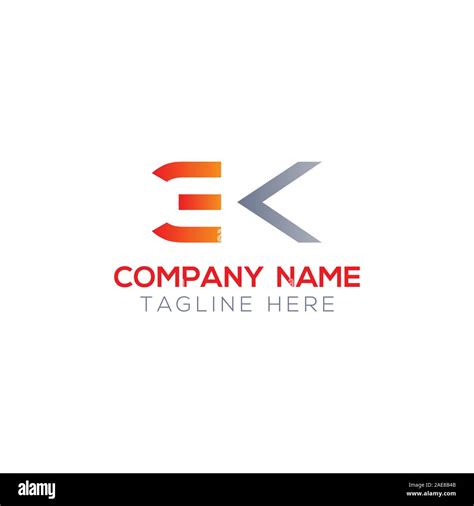 Initial EK Letter Linked Logo. Creative Letter EK Modern Business Logo Vector Template. Initial ...