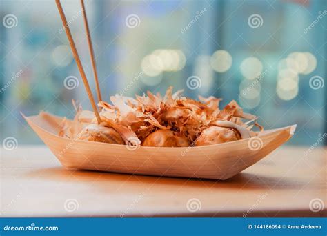 Ready To Eat Takoyaki in the Street Food Cafe Stock Photo - Image of bacon, nutrition: 144186094