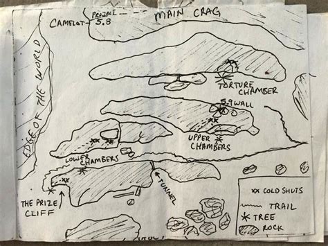 Just a super rad map of the Castle Rock area hand-drawn by Chris ...