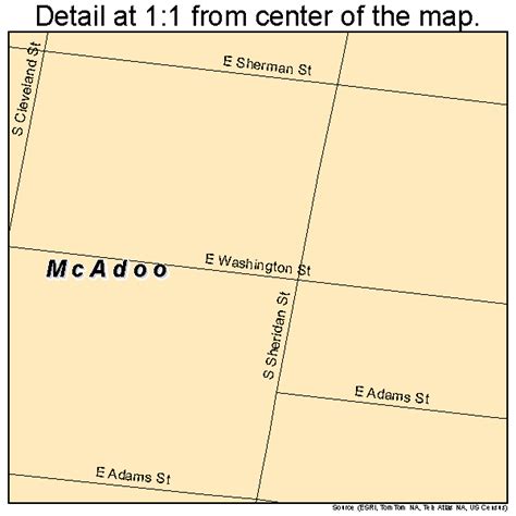 McAdoo Pennsylvania Street Map 4245824