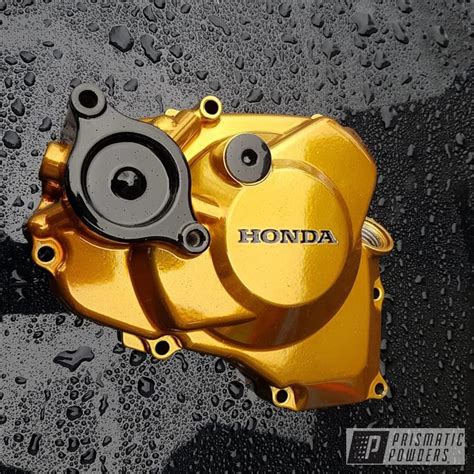 Honda Dirt Bike Parts done in Ink Black, Transparent Gold over Super ...