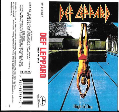 Def Leppard – High 'N' Dry (1981, Cassette) - Discogs