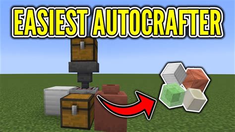 EASIEST AUTO CRAFTER! | Minecraft 1.21 Snapshot 23w42a - YouTube