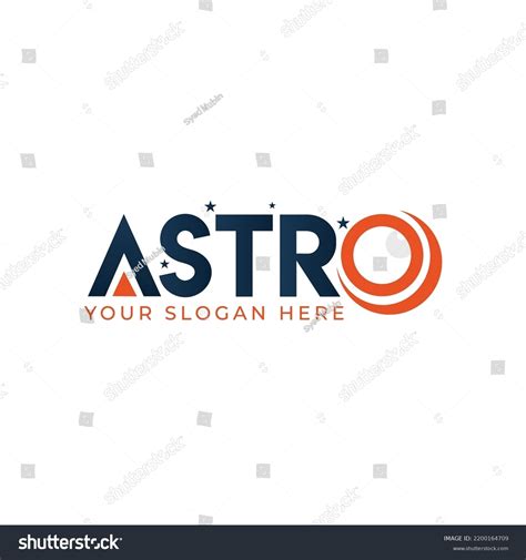 Colorful Minimalist Astro Logo Template Editable: เวกเตอร์สต็อก (ปลอดค่าลิขสิทธิ์) 2200164709 ...