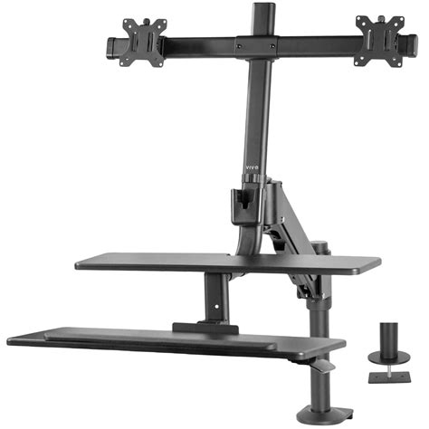 VIVO Sit-to-Stand Dual Monitor Desk Mount Workstation, STAND-SIT2D, UpliftOffice.com – Upmost Office