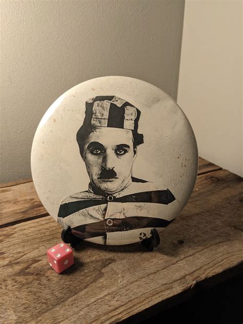 RARE OVERSIZED Vtg Prisoner Charlie Chaplin 6'' Pin - Etsy