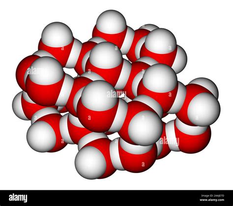 Ice crystal structure Stock Photo - Alamy