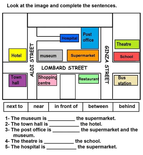 a map that shows the locations of different places