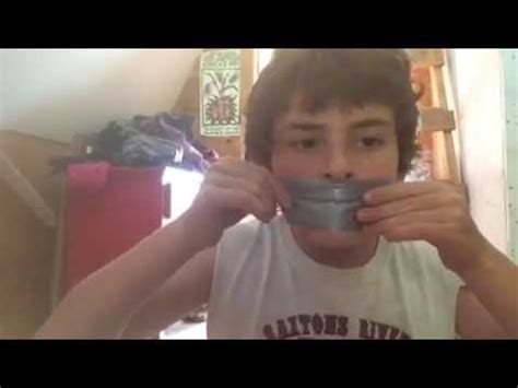 Putting duck tape on my mouth 😫😫😫😫😫😫 - YouTube