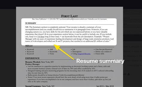 How To Write A Professional Summary