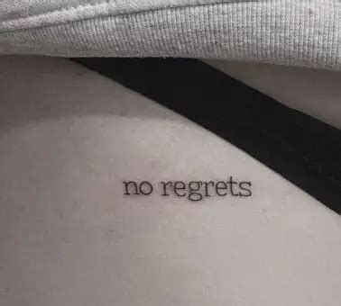 5+ Mystery Facts About No Regrets tattoo! - Tattoo Twist