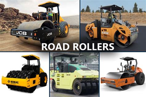 Different types of road rollers used in construction - Constro Facilitator