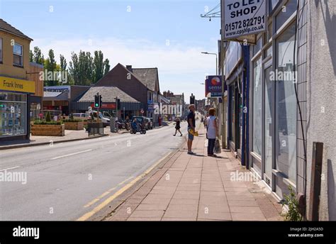 Town center scene in Coalville, Leicestershire, UK Stock Photo - Alamy