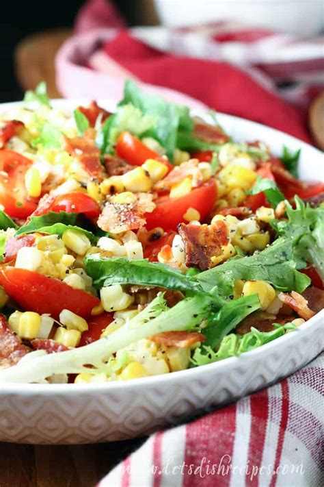 BLT Corn Salad | Let's Dish Recipes