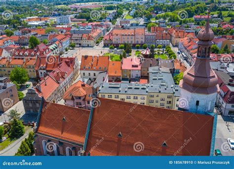 ZORY, POLAND - JUNE 04, 2020: Aerial View of Central Square in Zory. Upper Silesia Editorial ...