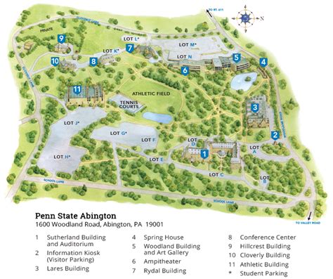 Penn State Campus Map - United States Map