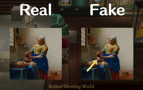 Redd's Paintings & Statues: Real vs Fake Art Guide for Animal Crossing ...