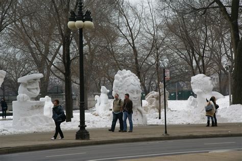 Chicago 2010 | Snow sculptures along south Michigan Avenue. | Kevin ...