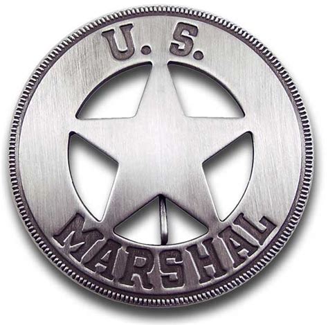 US Marshal Round Star Badge – Wild Wild West