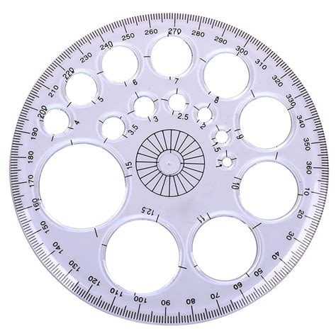 XRHYY 1pcs 360 Degree Protractor Circle Modern Master Template -in Protractor from Office ...