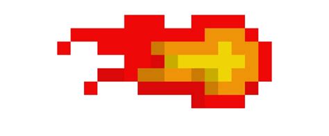 fireball pixel art grid "fireball" art print by pixelblaster - Pixel Art Grid