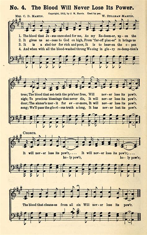 Revival Melodies 4. The blood that Jesus once shed for me | Hymnary.org