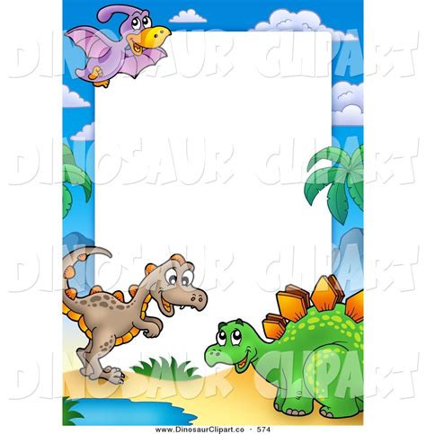 Dinosaur Borders Clipart | Free download on ClipArtMag