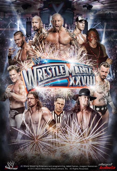 WWE WrestleMania 28 2nd Poster by ABatista93 by AhmedBatista1993 on ...