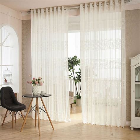 White Sheer Curtains for a Clean and Bright Living Room