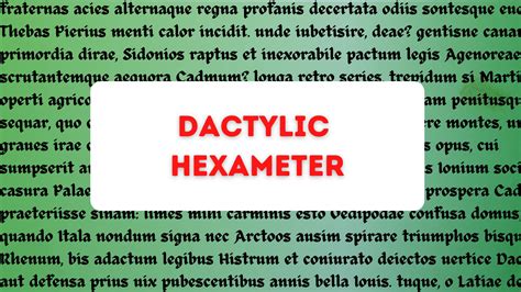 An Epic Guide to Dactylic Hexameter in Latin & Ancient Greek