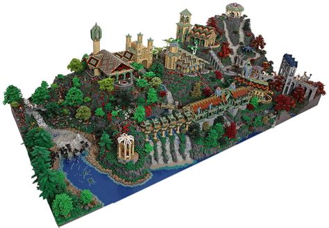 Gigantic LEGO Rivendell Made from 200,000+ Bricks - Technabob