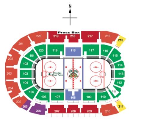 Arena Seating Chart – Everett Silvertips