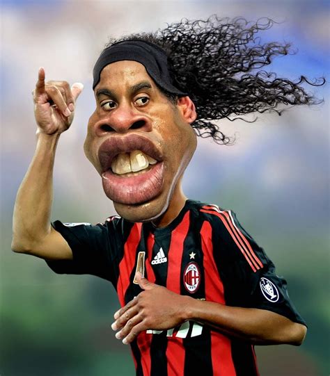 Rodney Pike Humorous Illustrator: Ronaldinho Gaúcho | Celebrity caricatures, Celebrities funny ...