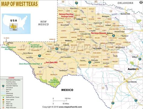 Map Of West Texas | Map Of Zip Codes