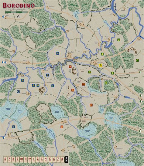 Battle Of Borodino Map