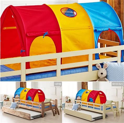 (Choose Colours) BN Kids' Sleeping Bed Tent Canopy for Single Top/Bottom Bunk (Red / Yellow ...