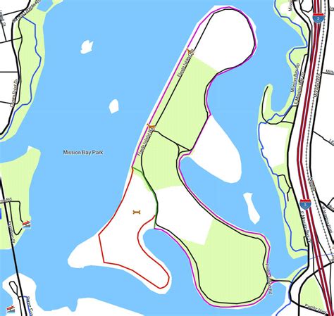 Mission Bay Park - California Trail Map