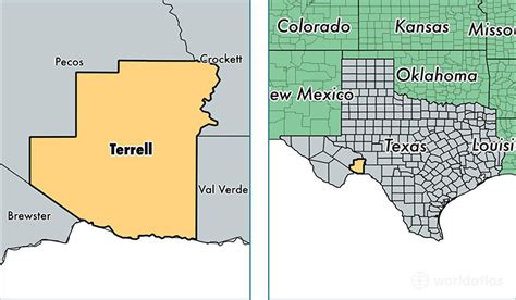 Terrell County, Texas / Map of Terrell County, TX / Where is Terrell ...