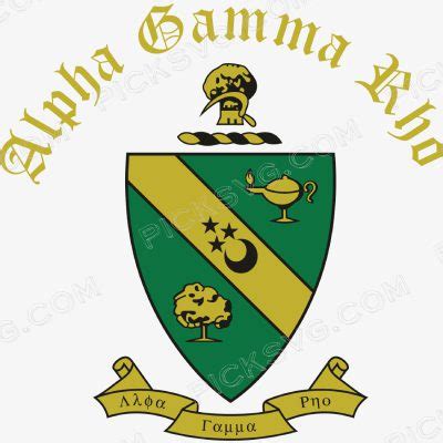 Alpha Gamma Rho Crest Logo Svg Free