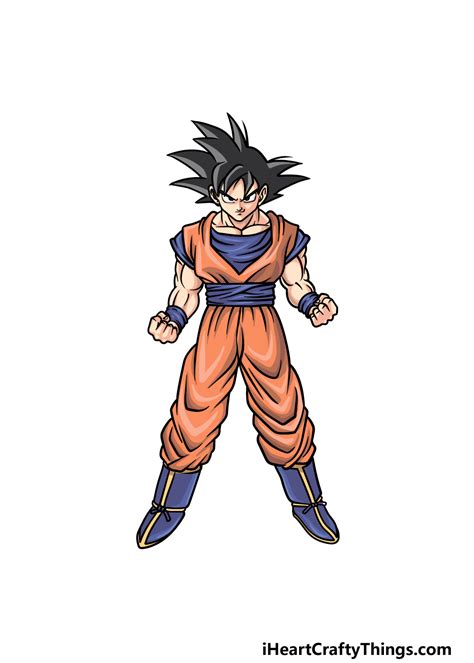 How to Draw Goku With Easy Color - Diaz Thernibled