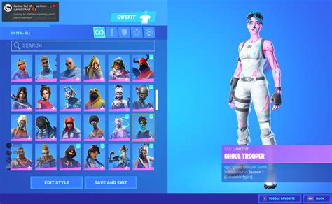 Stacked Ghoul and & Skull trooper account 160+ skins | EpicNPC Marketplace