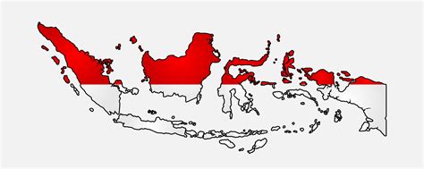 Indonesia map flag. Vector design 25796493 Vector Art at Vecteezy