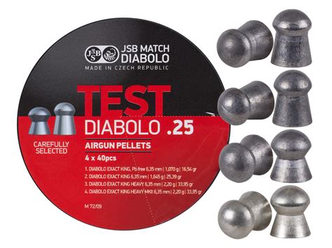 JSB TEST Diabolo .25 Pellet Testing Set - Baker Airguns