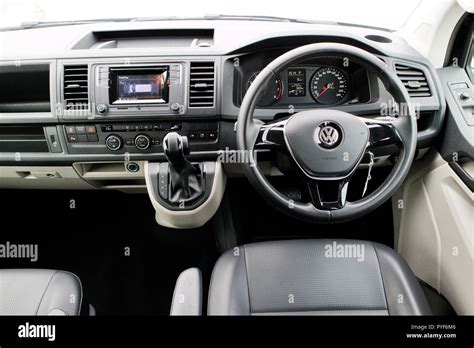 Hong Kong, China Feb 5, 2018 : Volkswagen Transporter T6 2018 Interior ...