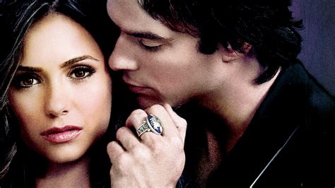 Closeup Photo Of Damon Salvatore Elena Gilbert HD The Vampire Diaries Wallpapers | HD Wallpapers ...