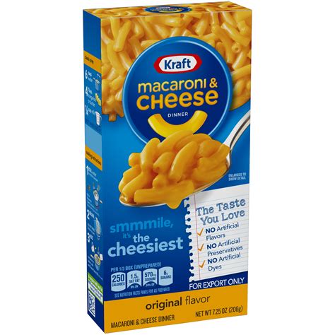 Kraft Original Flavor Macaroni & Cheese Dinner 7.25 oz Box - Walmart.com