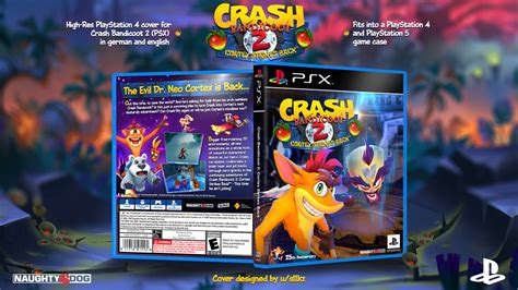 Crash Bandicoot 2 Custom Cover for PS4/PS5 Cases by Djblackpearl on DeviantArt