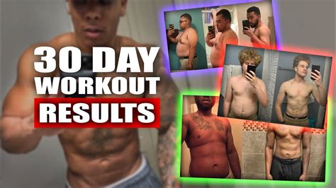 30 DAY AT HOME WORKOUT PLAN RESULTS! - YouTube